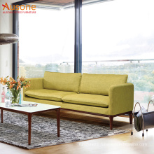 Modern fabric cover wooden leg high density foam sofa furniture living room reclining latest corner sofa design